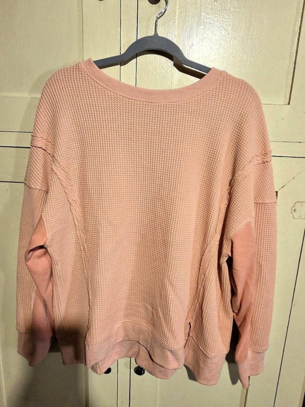 PrettyGarden Pink Knit Crew Neck Sweater
